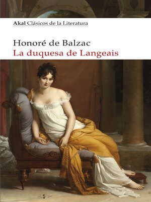cover image of La duquesa de Langeais